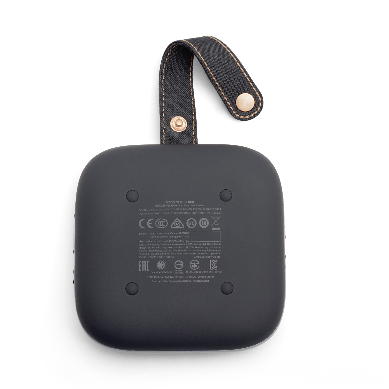Harman Kardon Neo - Space Gray - Portable Bluetooth speaker - Back